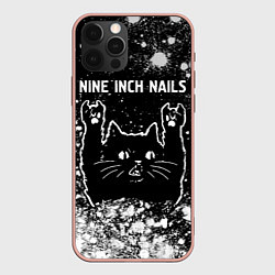 Чехол iPhone 12 Pro Max Группа Nine Inch Nails и Рок Кот