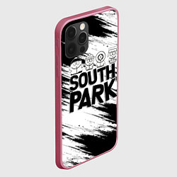 Чехол для iPhone 12 Pro Max Южный парк - персонажи и логотип South Park, цвет: 3D-малиновый — фото 2