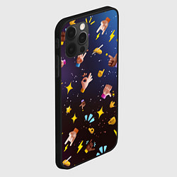 Чехол для iPhone 12 Pro Max Смайлики-руки 3D Emoji Hands, цвет: 3D-черный — фото 2