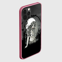 Чехол для iPhone 12 Pro Max Сексуальная девушка - зомби с чупа-чупсом, цвет: 3D-малиновый — фото 2