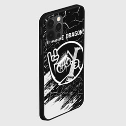 Чехол для iPhone 12 Pro Max Imagine Dragons - КОТ - Краски, цвет: 3D-черный — фото 2