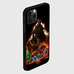 Чехол для iPhone 12 Pro Max BLOODBORNE Экспозиция боссов, цвет: 3D-черный — фото 2