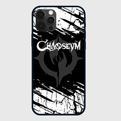 Чехол для iPhone 12 Pro Max Chaoseum Logo Grunge, цвет: 3D-черный