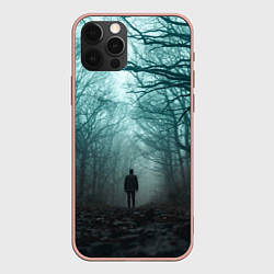 Чехол для iPhone 12 Pro Max Парень в лесу, цвет: 3D-светло-розовый