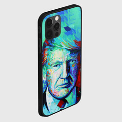 Чехол для iPhone 12 Pro Max Дональд Трамп арт, цвет: 3D-черный — фото 2