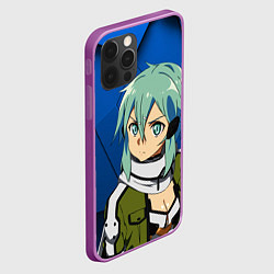 Чехол для iPhone 12 Pro Max Синон из Sword Art Online, цвет: 3D-сиреневый — фото 2