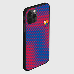 Чехол для iPhone 12 Pro Max Fc barcelona барселона fc абстракция, цвет: 3D-черный — фото 2