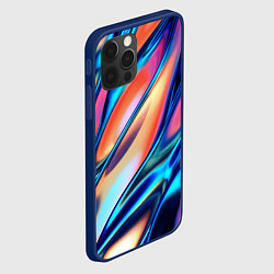 Чехол для iPhone 12 Pro Max Colorful flow, цвет: 3D-тёмно-синий — фото 2