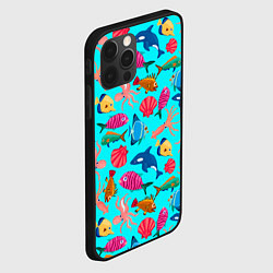 Чехол для iPhone 12 Pro Max THE UNDERWATER WORLD OF THE OCEAN, цвет: 3D-черный — фото 2