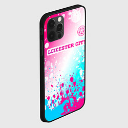 Чехол для iPhone 12 Pro Max Leicester City Neon Gradient, цвет: 3D-черный — фото 2