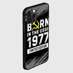 Чехол для iPhone 12 Pro Max Born In The USSR 1977 year Limited Edition, цвет: 3D-черный — фото 2