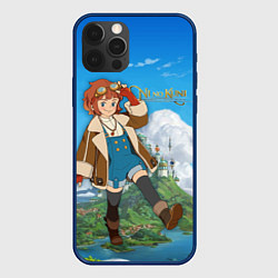 Чехол для iPhone 12 Pro Max Девочка-Инженер NI NO KUNI, цвет: 3D-тёмно-синий