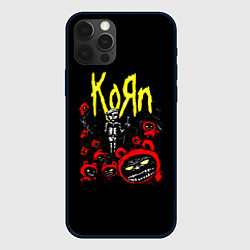 Чехол для iPhone 12 Pro Max KoЯn - Korn, цвет: 3D-черный