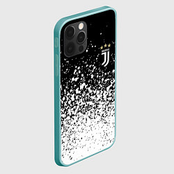Чехол для iPhone 12 Pro Max Juventus fc брызги краски, цвет: 3D-мятный — фото 2