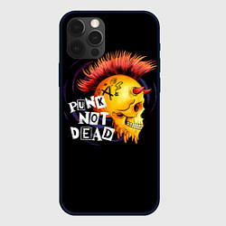 Чехол для iPhone 12 Pro Max Череп анархиста, цвет: 3D-черный