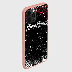 Чехол для iPhone 12 Pro Max Papa roach Брызги, цвет: 3D-светло-розовый — фото 2