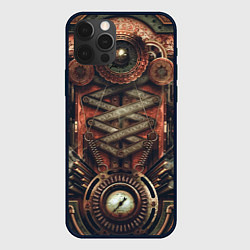 Чехол для iPhone 12 Pro Max Mechanical device in Steampunk Retro style, цвет: 3D-черный