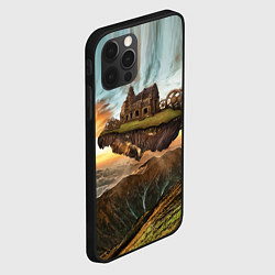 Чехол для iPhone 12 Pro Max Горный пейзаж в стиле Стимпанк, цвет: 3D-черный — фото 2