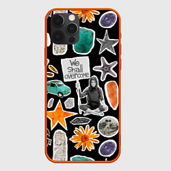 Чехол для iPhone 12 Pro Max Underground pattern We shall overcome, цвет: 3D-красный