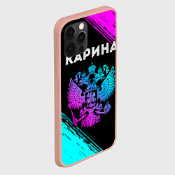 Чехол для iPhone 12 Pro Max Карина Россия, цвет: 3D-светло-розовый — фото 2