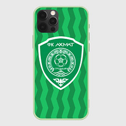 Чехол для iPhone 12 Pro Max ФК АХМАТ - ПОЛОСЫ, цвет: 3D-салатовый