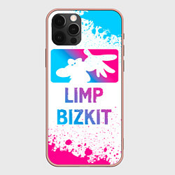 Чехол для iPhone 12 Pro Max Limp Bizkit Neon Gradient, цвет: 3D-светло-розовый