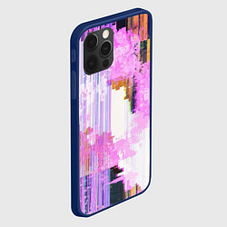 Чехол для iPhone 12 Pro Max Glitch art Fashion trend, цвет: 3D-тёмно-синий — фото 2