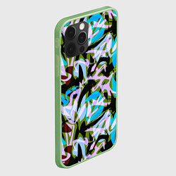 Чехол для iPhone 12 Pro Max Абстрактный узор Пятна краски, цвет: 3D-салатовый — фото 2