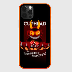 Чехол для iPhone 12 Pro Max Дьявол Cuphead, цвет: 3D-красный