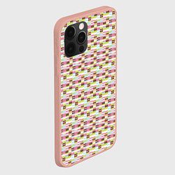 Чехол для iPhone 12 Pro Max Паттерн Кирпичики, цвет: 3D-светло-розовый — фото 2