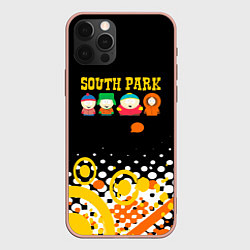 Чехол для iPhone 12 Pro Max Южный Парк - абстракция, цвет: 3D-светло-розовый