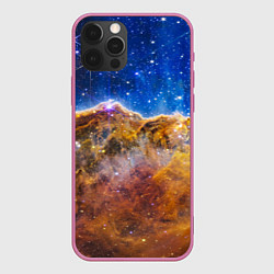 Чехол для iPhone 12 Pro Max NASA: Туманность Карина, цвет: 3D-малиновый