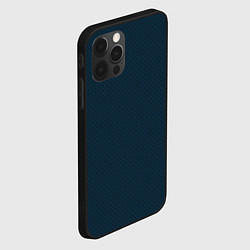 Чехол для iPhone 12 Pro Max Черная сетка на темно синем, цвет: 3D-черный — фото 2