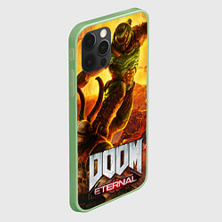 Чехол для iPhone 12 Pro Max Doomguy - demon fight, цвет: 3D-салатовый — фото 2