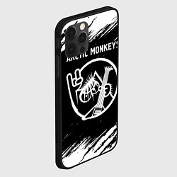 Чехол для iPhone 12 Pro Max Arctic Monkeys - КОТ - Краски, цвет: 3D-черный — фото 2