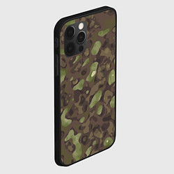 Чехол для iPhone 12 Pro Max Камуфляж Multicam, цвет: 3D-черный — фото 2