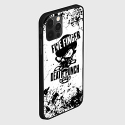 Чехол для iPhone 12 Pro Max Five Finger Death Punch - мелкие трещины, цвет: 3D-черный — фото 2