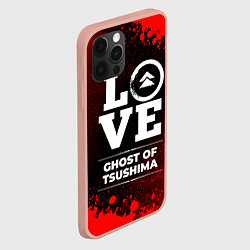 Чехол для iPhone 12 Pro Max Ghost of Tsushima Love Классика, цвет: 3D-светло-розовый — фото 2
