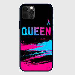 Чехол для iPhone 12 Pro Max Queen Neon Gradient, цвет: 3D-черный
