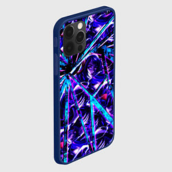 Чехол для iPhone 12 Pro Max Genshin Impact Шогун Райден осколки, цвет: 3D-тёмно-синий — фото 2