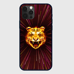 Чехол для iPhone 12 Pro Max Stay Wild! Tiger, цвет: 3D-черный