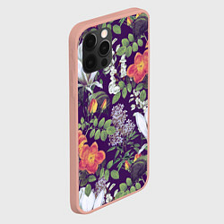 Чехол для iPhone 12 Pro Max Оранжевые Цветы Сада, цвет: 3D-светло-розовый — фото 2