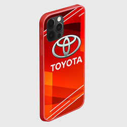 Чехол для iPhone 12 Pro Max Toyota Abstraction Sport, цвет: 3D-красный — фото 2