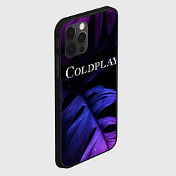 Чехол для iPhone 12 Pro Max Coldplay neon monstera, цвет: 3D-черный — фото 2