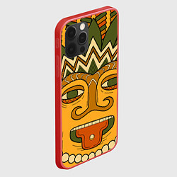 Чехол для iPhone 12 Pro Max Polynesian tiki CHILLING, цвет: 3D-красный — фото 2