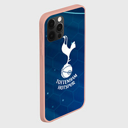 Чехол для iPhone 12 Pro Max Tottenham hotspur Соты абстракция, цвет: 3D-светло-розовый — фото 2