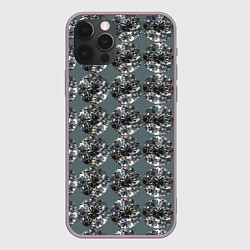 Чехол для iPhone 12 Pro Max Бриллианты - текстура, цвет: 3D-серый