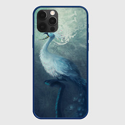 Чехол для iPhone 12 Pro Max Beautiful Peacock, цвет: 3D-тёмно-синий