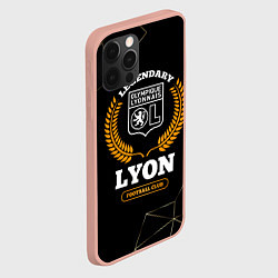 Чехол для iPhone 12 Pro Max Лого Lyon и надпись legendary football club на тем, цвет: 3D-светло-розовый — фото 2