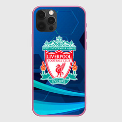 Чехол для iPhone 12 Pro Max Liverpool Абстракция, цвет: 3D-малиновый